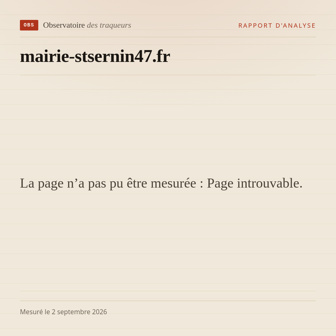 La page n’a pas pu être mesurée : Page introuvable.