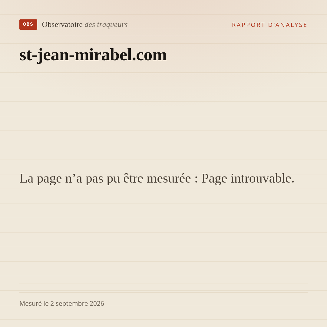 La page n’a pas pu être mesurée : Page introuvable.
