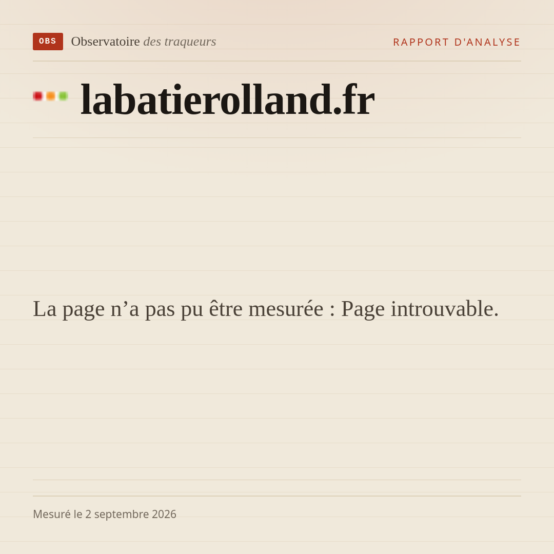 La page n’a pas pu être mesurée : Page introuvable.