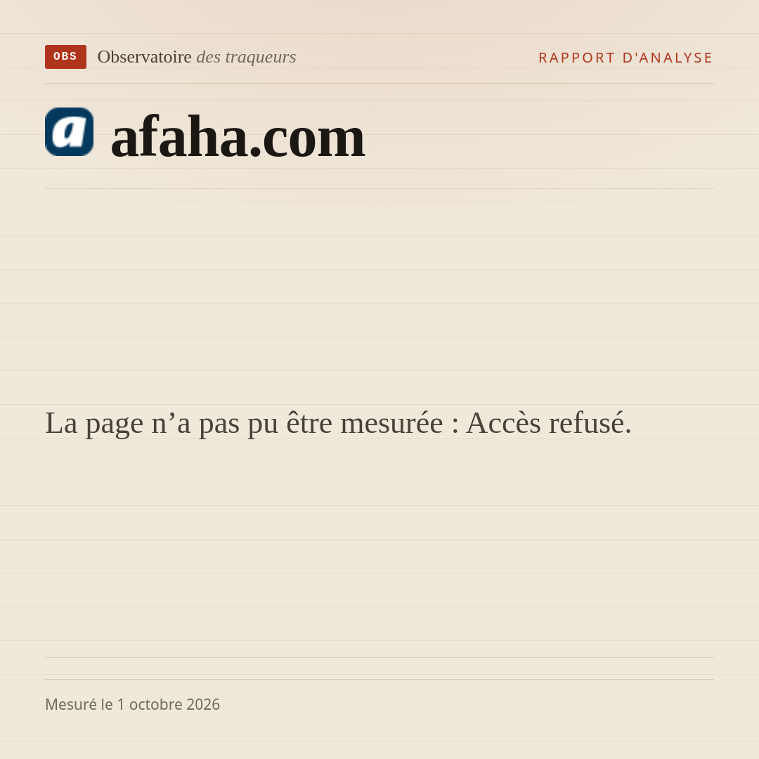 La page n’a pas pu être mesurée : Accès refusé.