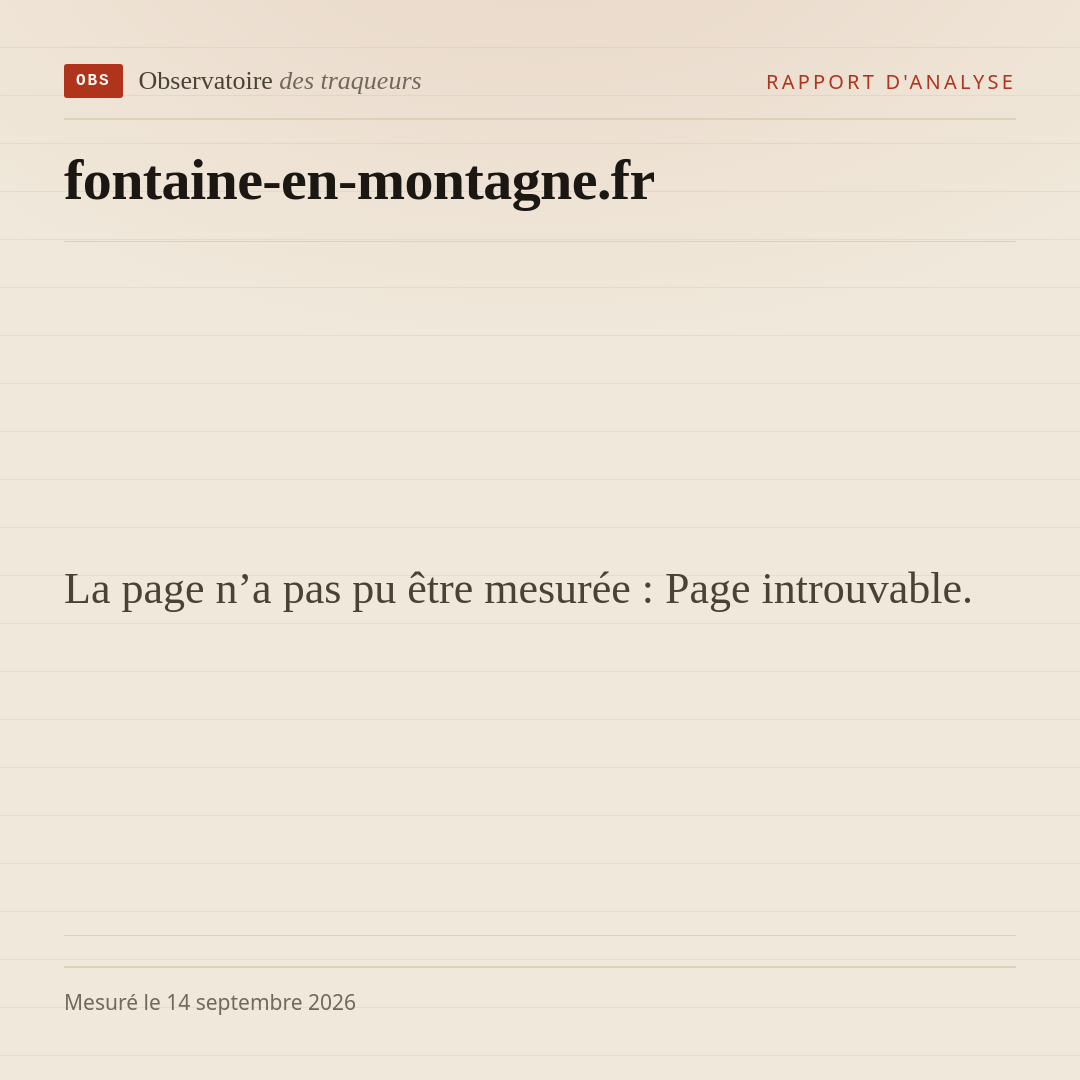 La page n’a pas pu être mesurée : Page introuvable.