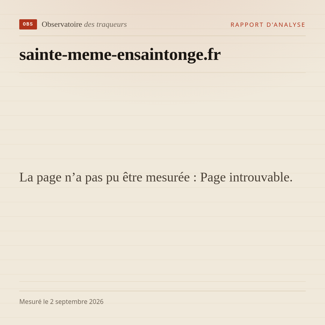 La page n’a pas pu être mesurée : Page introuvable.