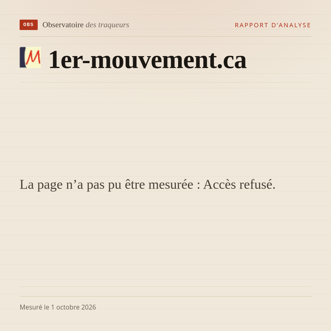 La page n’a pas pu être mesurée : Accès refusé.