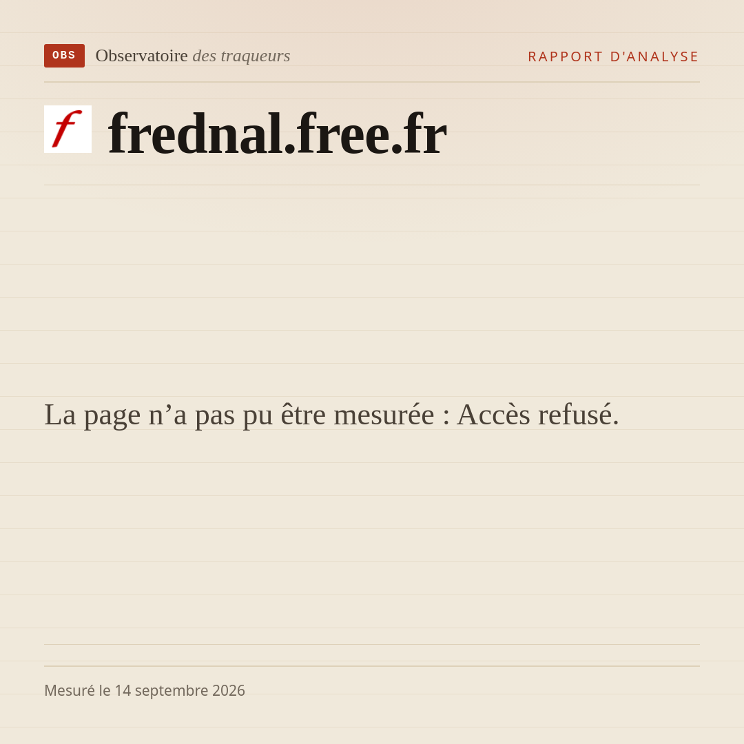 La page n’a pas pu être mesurée : Accès refusé.