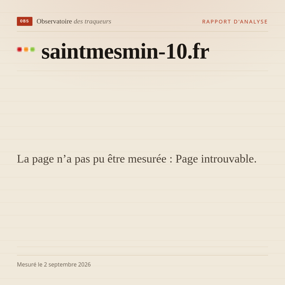 La page n’a pas pu être mesurée : Page introuvable.
