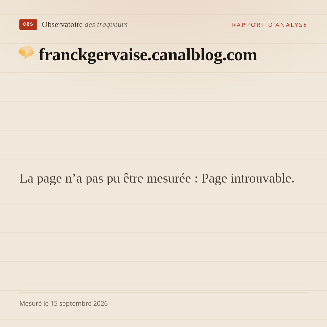 La page n’a pas pu être mesurée : Page introuvable.