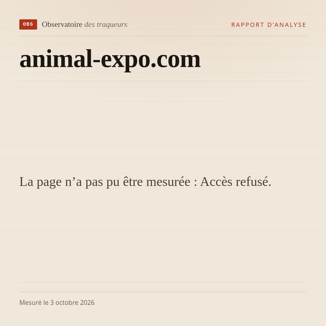 La page n’a pas pu être mesurée : Accès refusé.