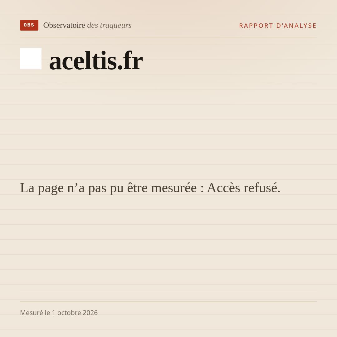 La page n’a pas pu être mesurée : Accès refusé.