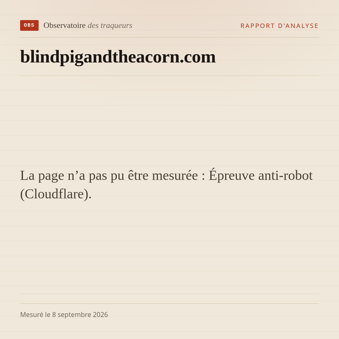 La page n’a pas pu être mesurée : Épreuve anti-robot (Cloudflare).