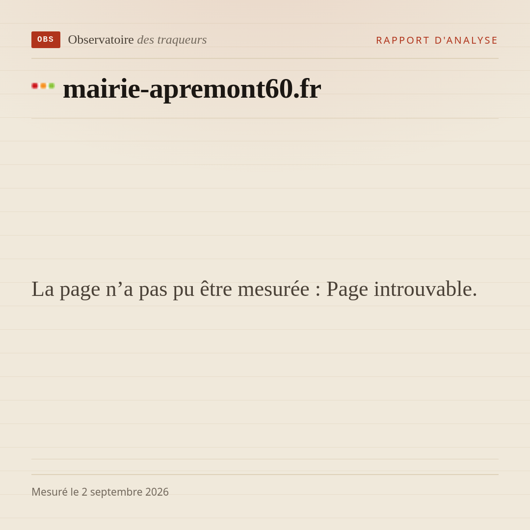La page n’a pas pu être mesurée : Page introuvable.