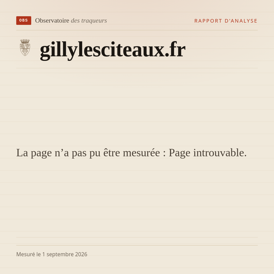 La page n’a pas pu être mesurée : Page introuvable.