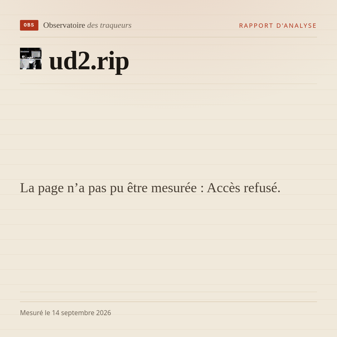 La page n’a pas pu être mesurée : Accès refusé.