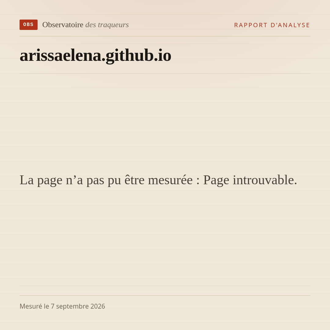 La page n’a pas pu être mesurée : Page introuvable.