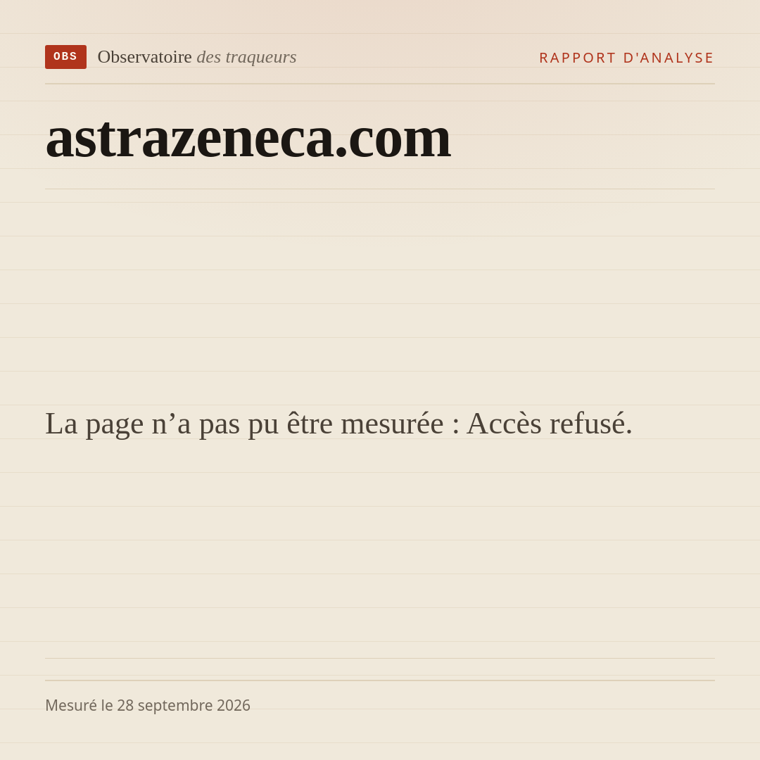 La page n’a pas pu être mesurée : Accès refusé.