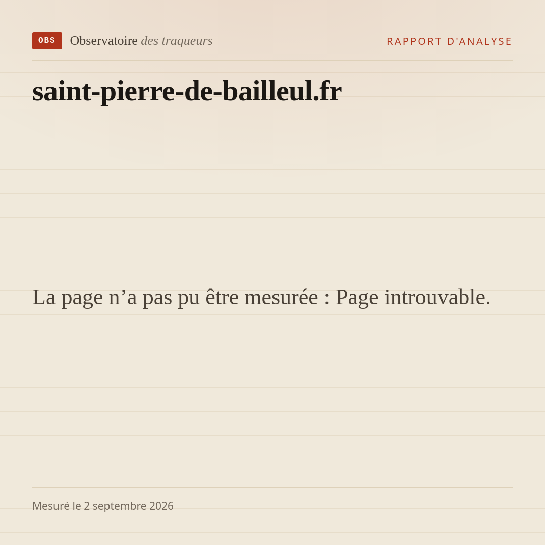 La page n’a pas pu être mesurée : Page introuvable.