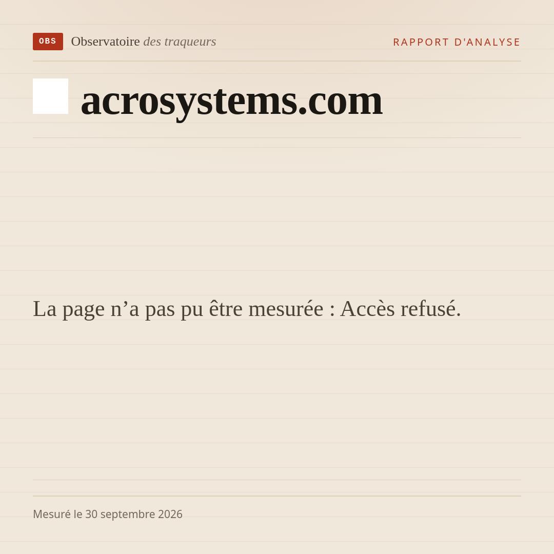 La page n’a pas pu être mesurée : Accès refusé.