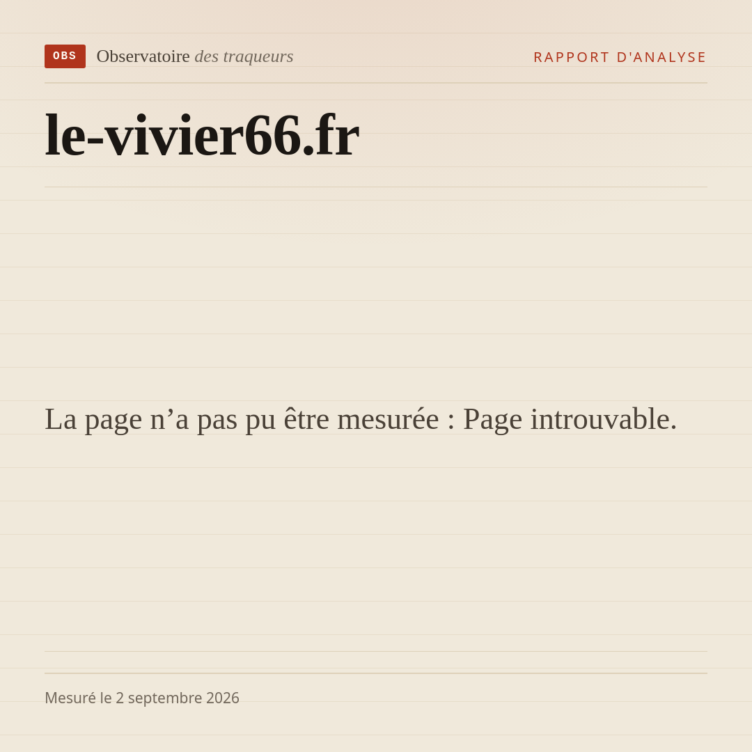 La page n’a pas pu être mesurée : Page introuvable.