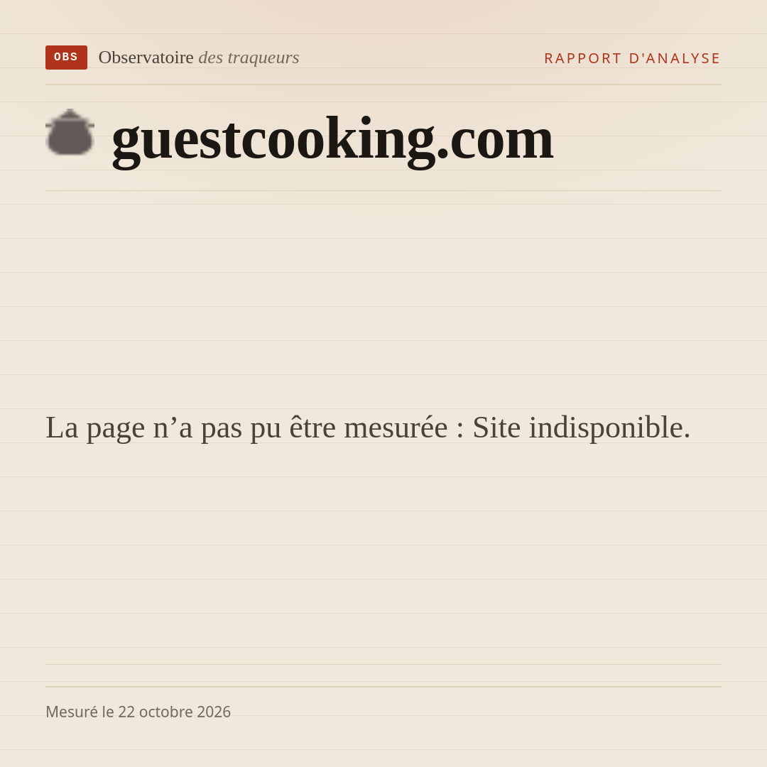 La page n’a pas pu être mesurée : Site indisponible.