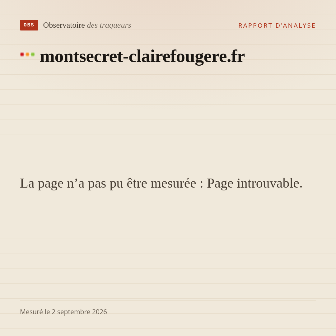 La page n’a pas pu être mesurée : Page introuvable.