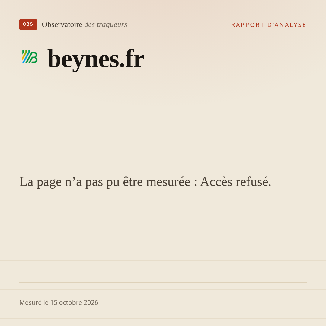 La page n’a pas pu être mesurée : Accès refusé.