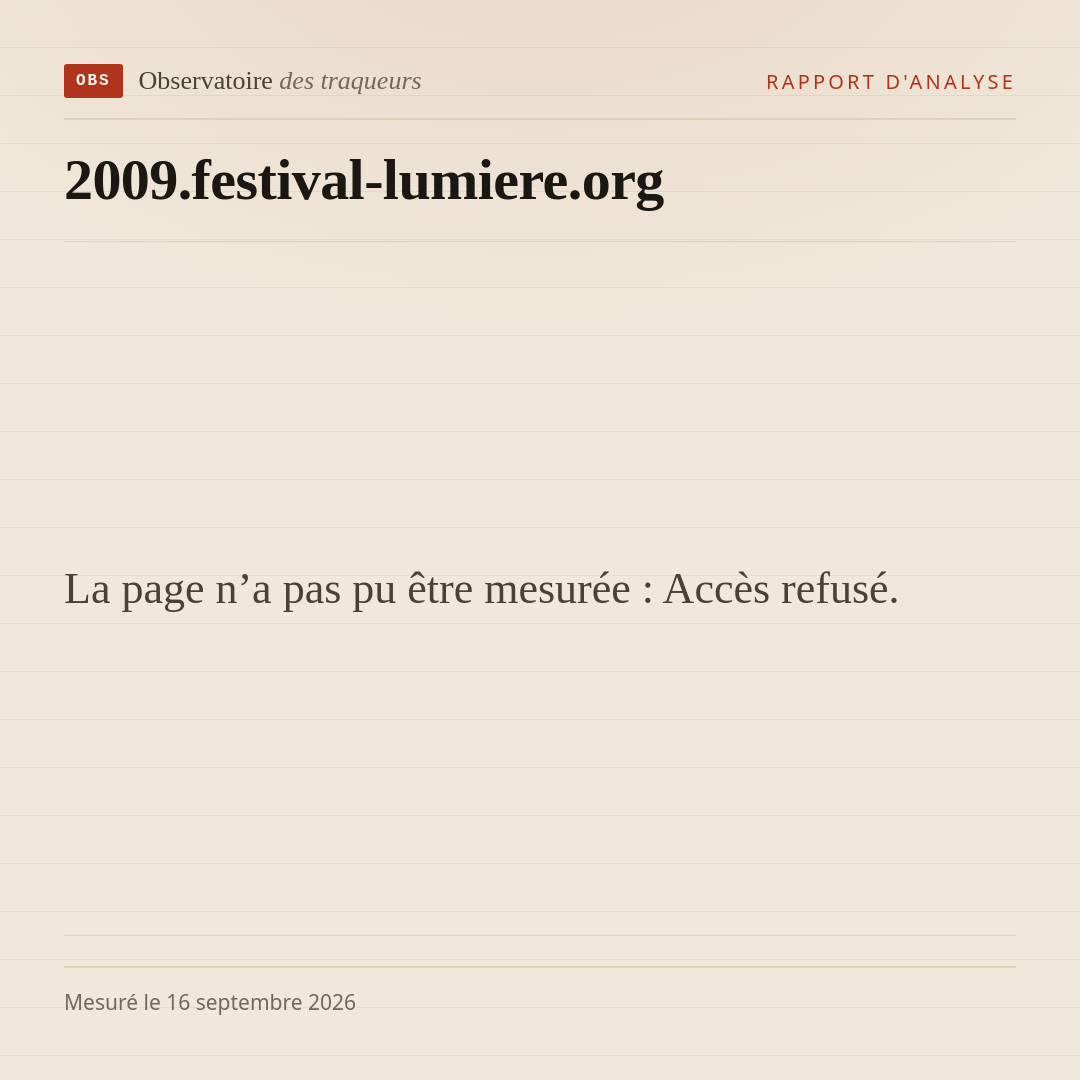La page n’a pas pu être mesurée : Accès refusé.