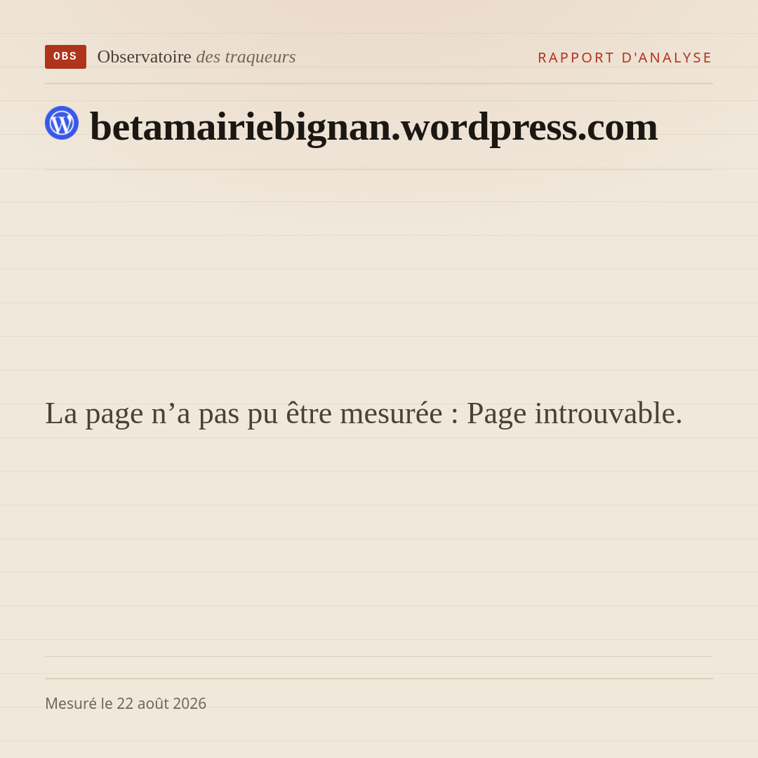 La page n’a pas pu être mesurée : Page introuvable.