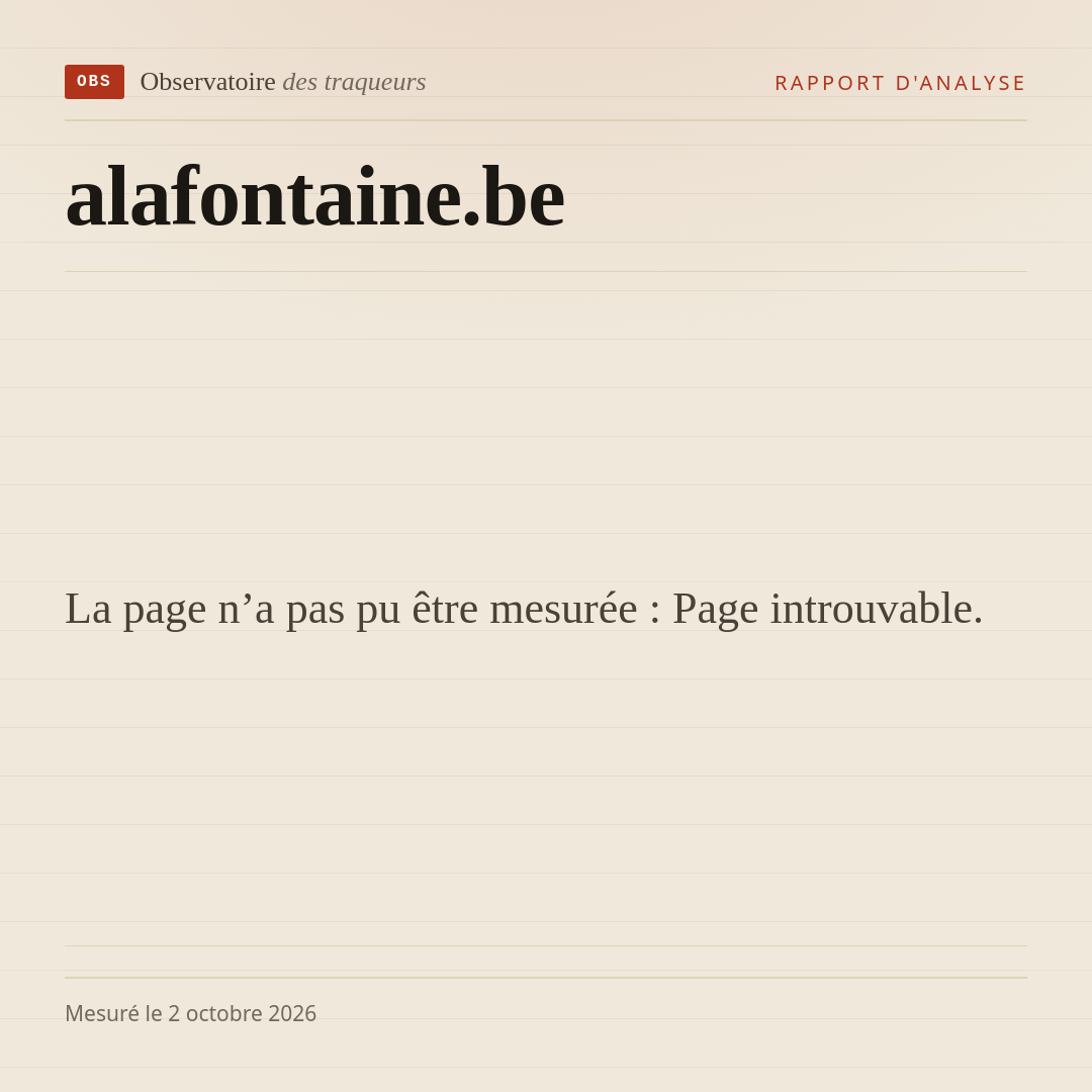 La page n’a pas pu être mesurée : Page introuvable.