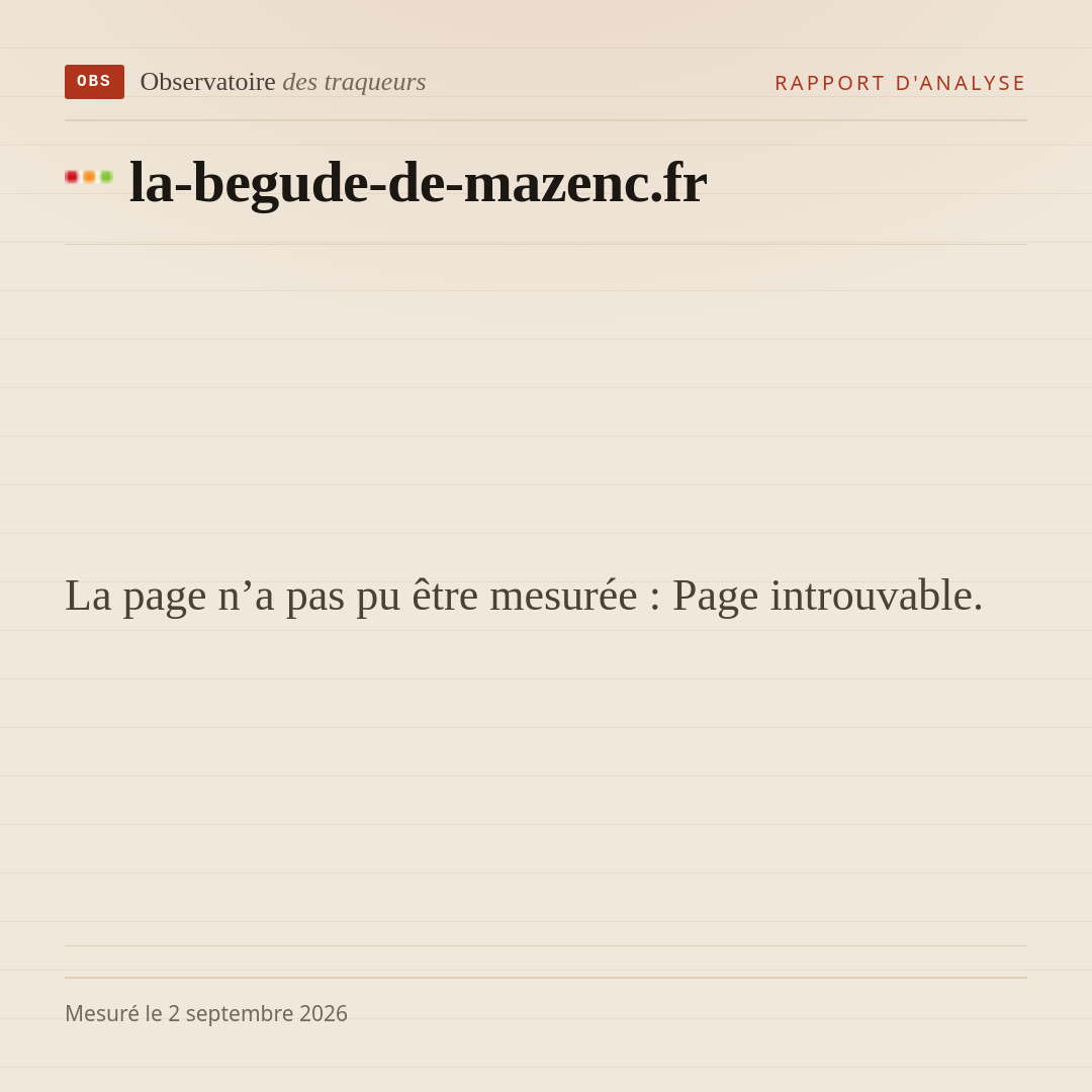 La page n’a pas pu être mesurée : Page introuvable.