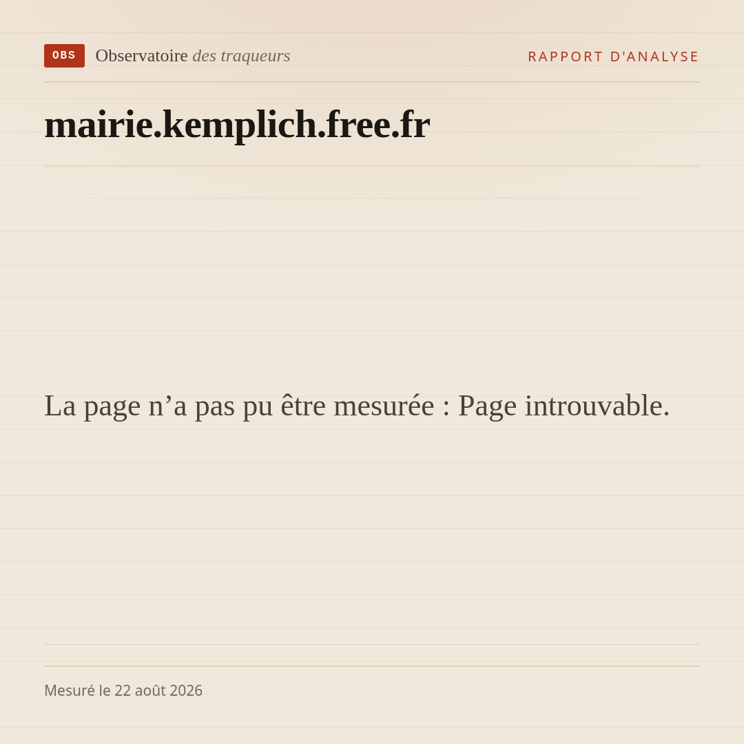 La page n’a pas pu être mesurée : Page introuvable.