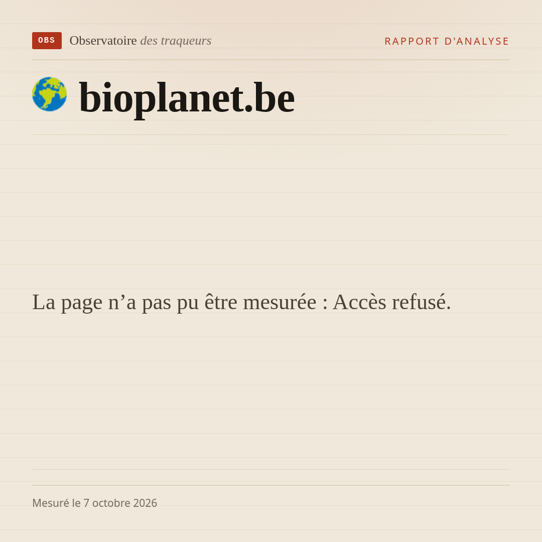 La page n’a pas pu être mesurée : Accès refusé.