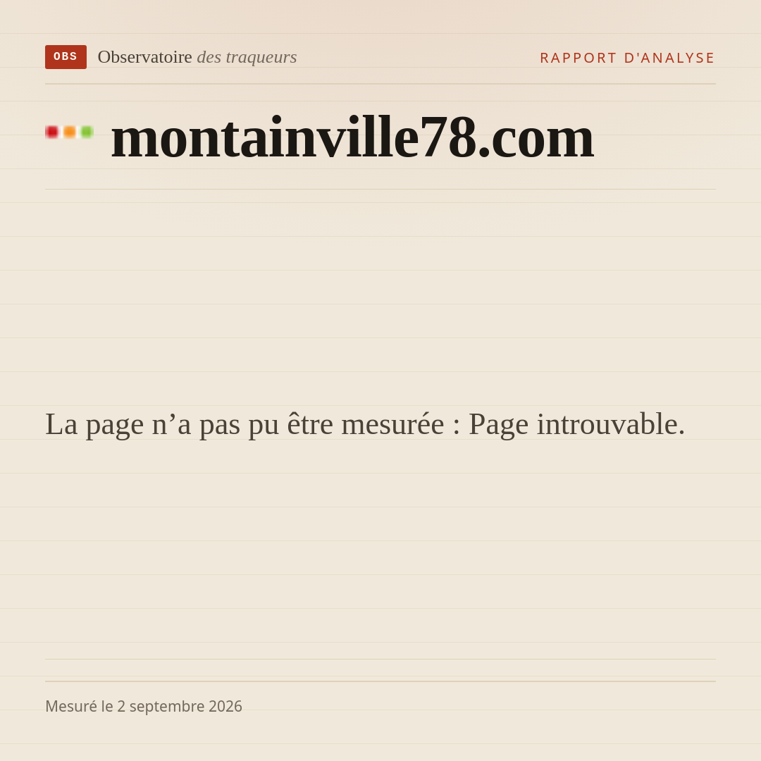 La page n’a pas pu être mesurée : Page introuvable.