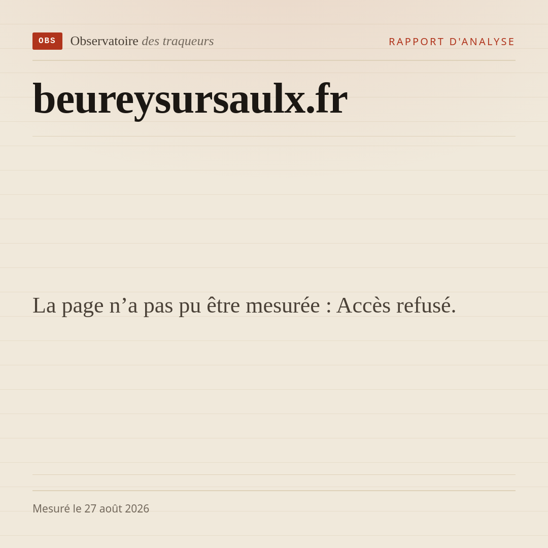 La page n’a pas pu être mesurée : Accès refusé.