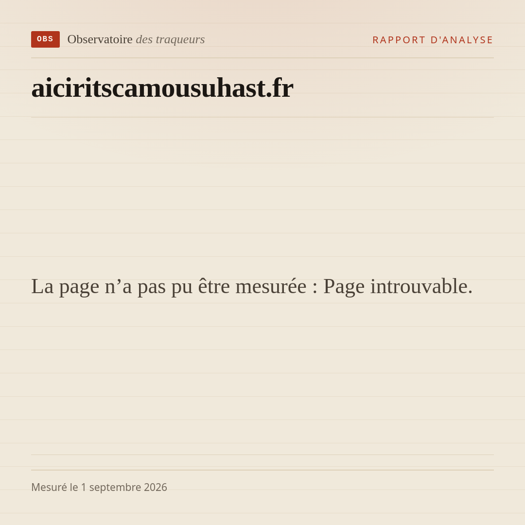 La page n’a pas pu être mesurée : Page introuvable.