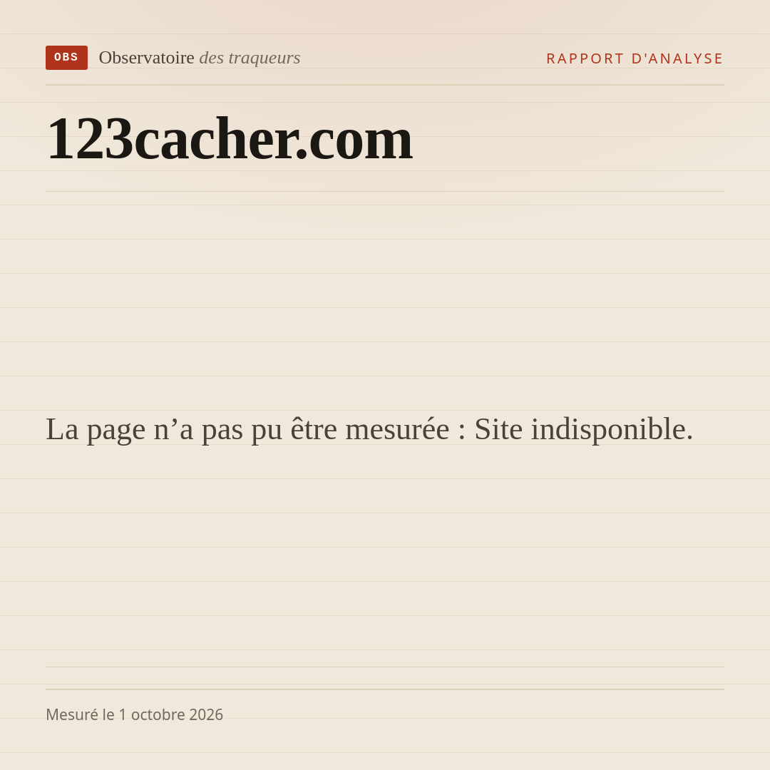 La page n’a pas pu être mesurée : Site indisponible.