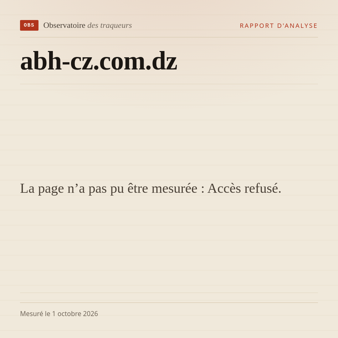 La page n’a pas pu être mesurée : Accès refusé.