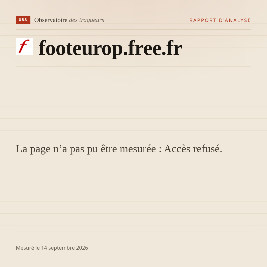 La page n’a pas pu être mesurée : Accès refusé.