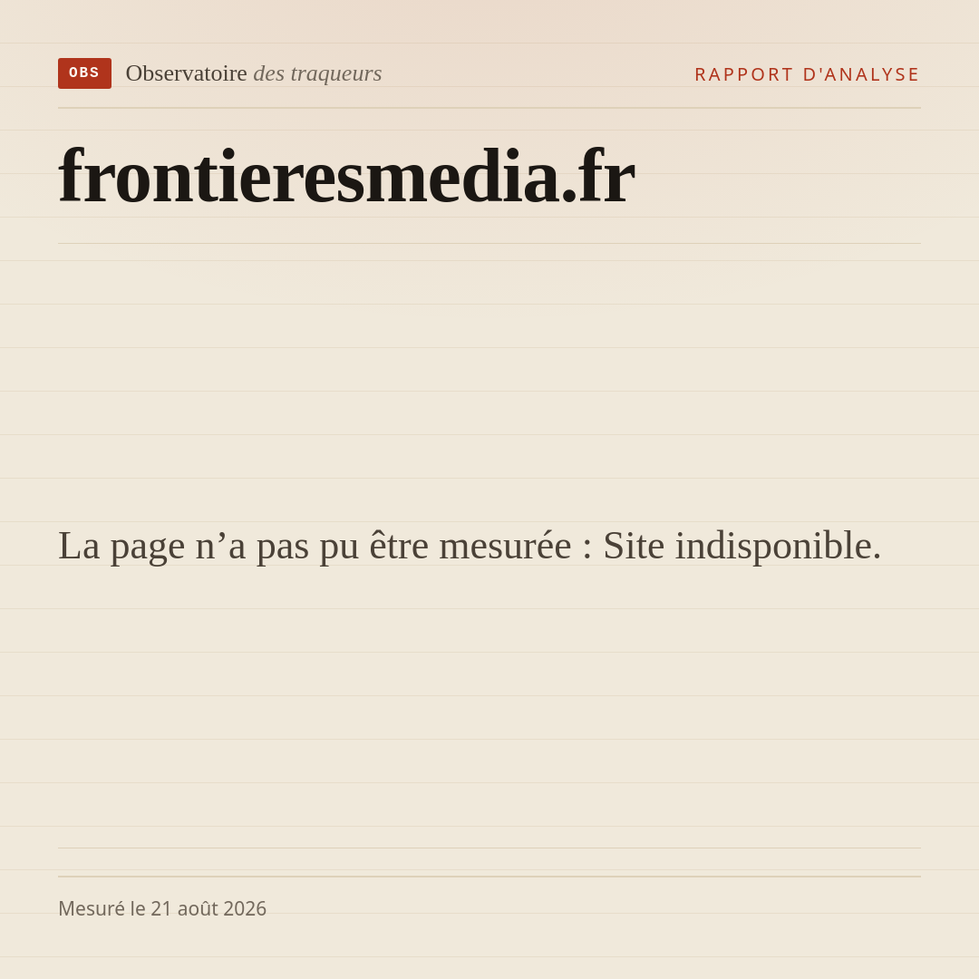 La page n’a pas pu être mesurée : Site indisponible.