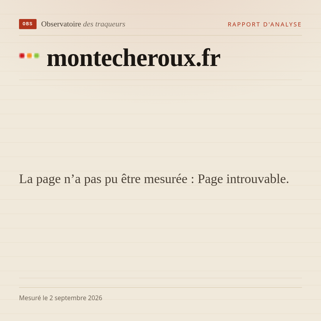 La page n’a pas pu être mesurée : Page introuvable.