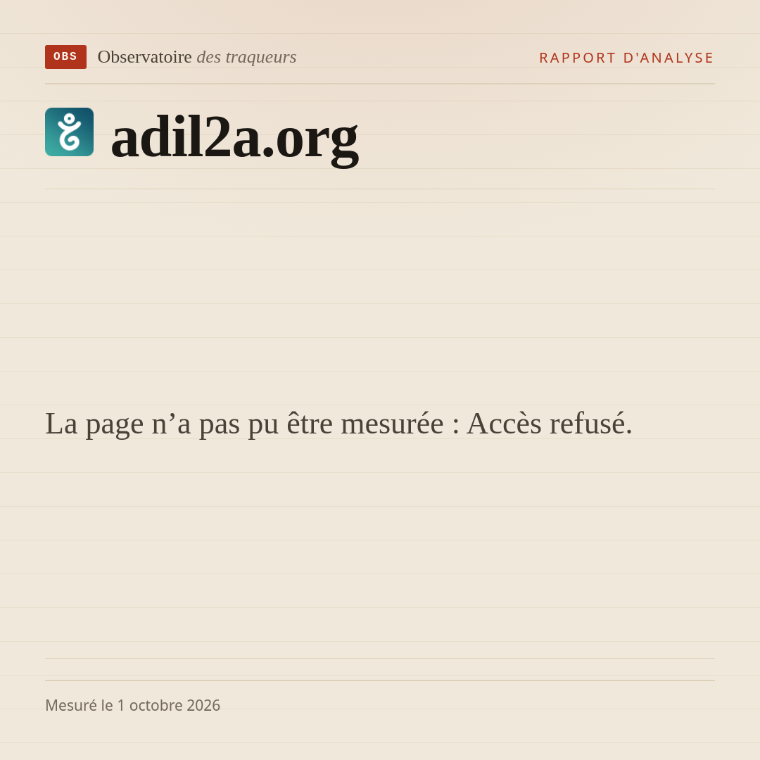La page n’a pas pu être mesurée : Accès refusé.