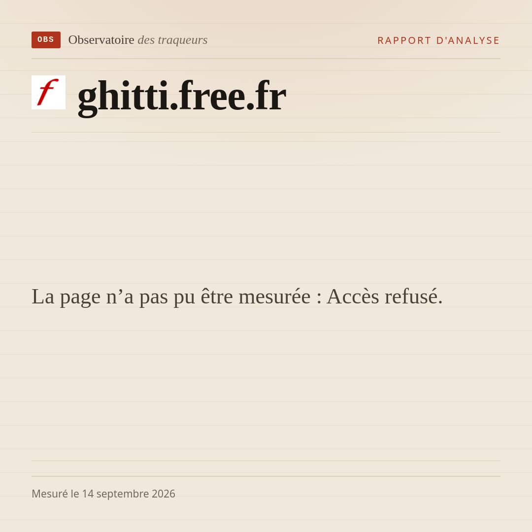 La page n’a pas pu être mesurée : Accès refusé.