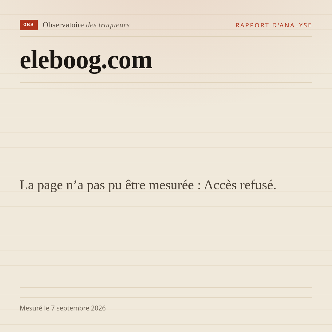La page n’a pas pu être mesurée : Accès refusé.
