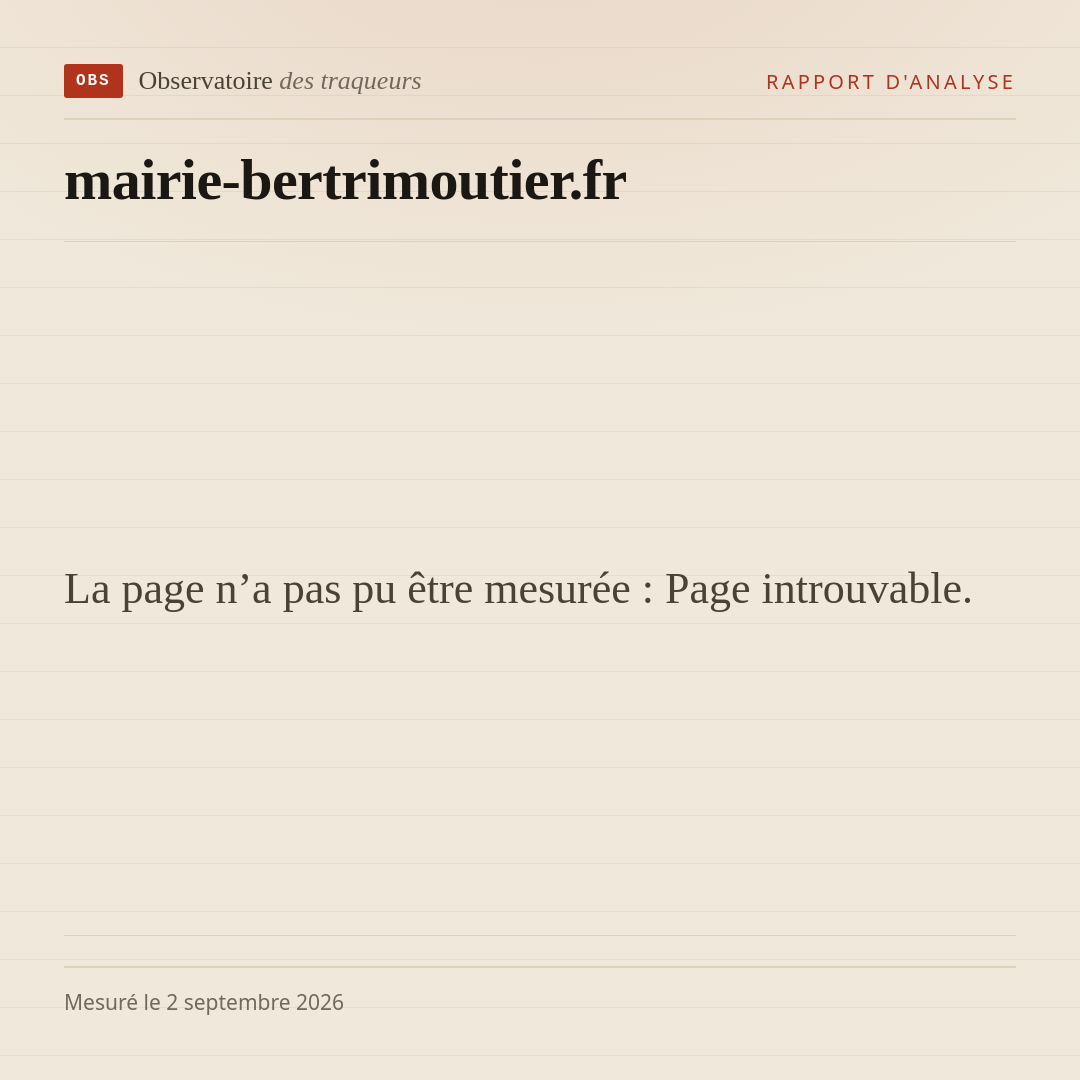 La page n’a pas pu être mesurée : Page introuvable.