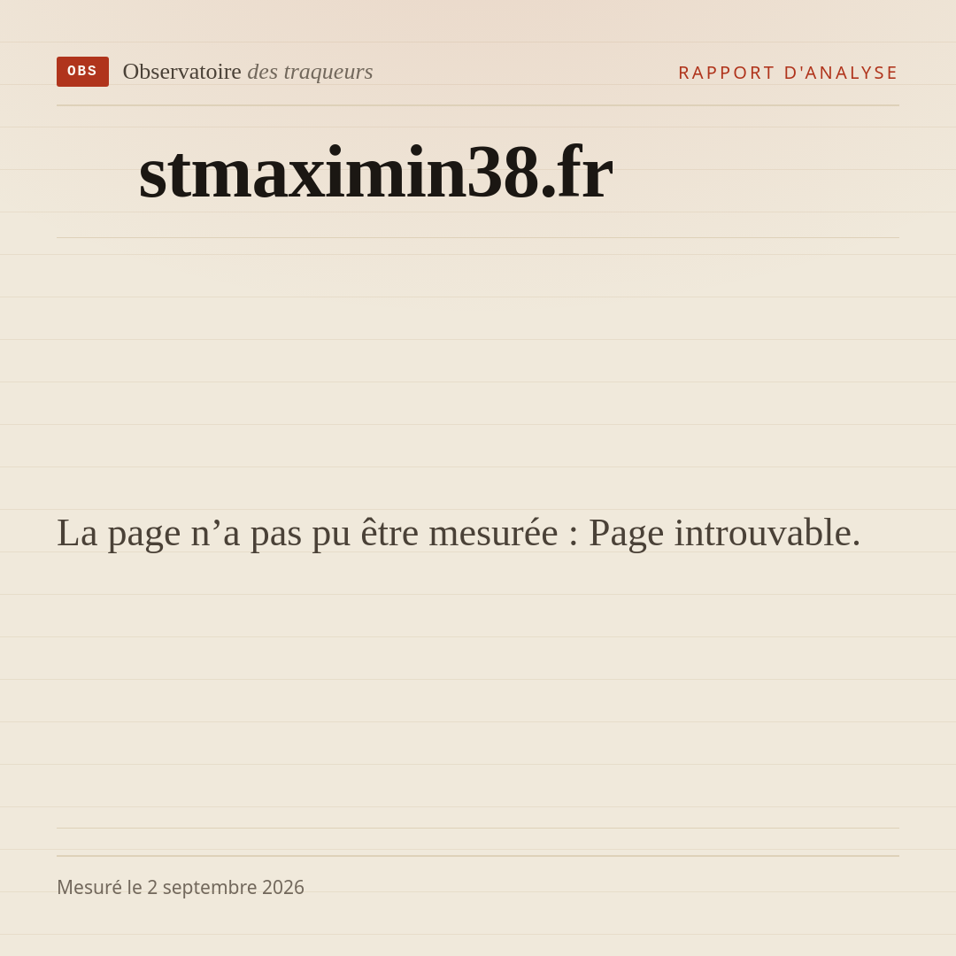 La page n’a pas pu être mesurée : Page introuvable.