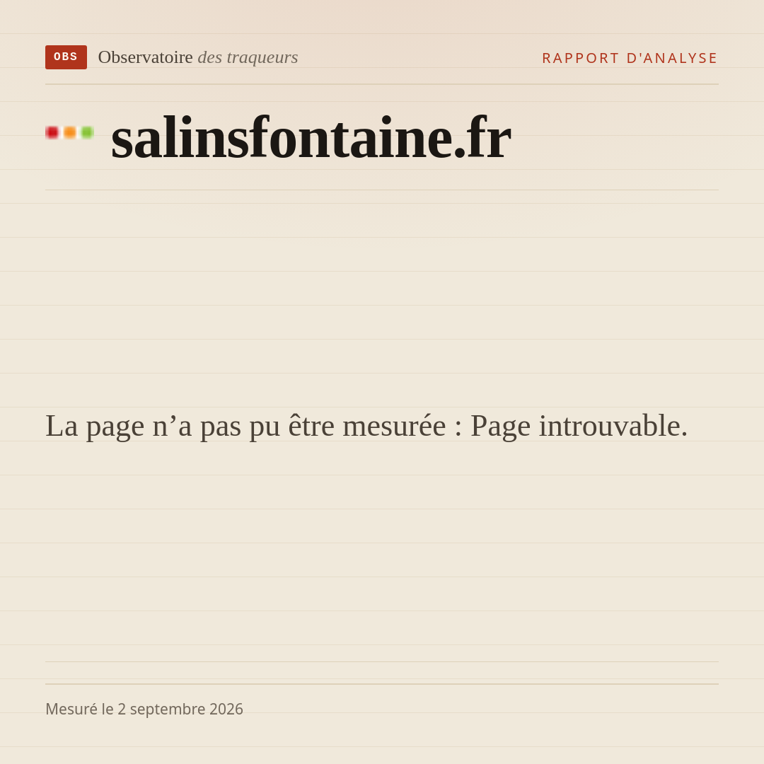 La page n’a pas pu être mesurée : Page introuvable.