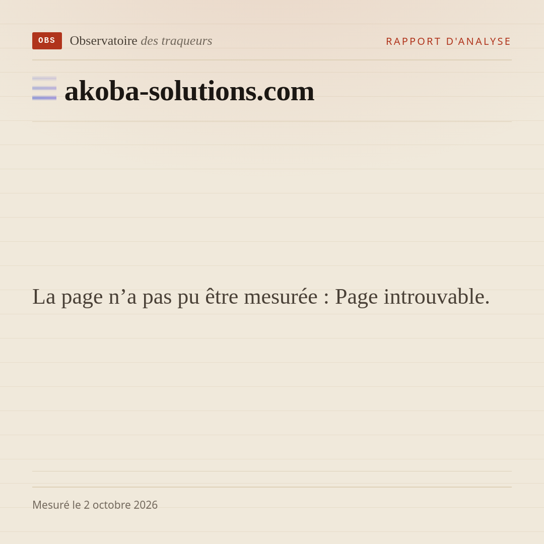 La page n’a pas pu être mesurée : Page introuvable.