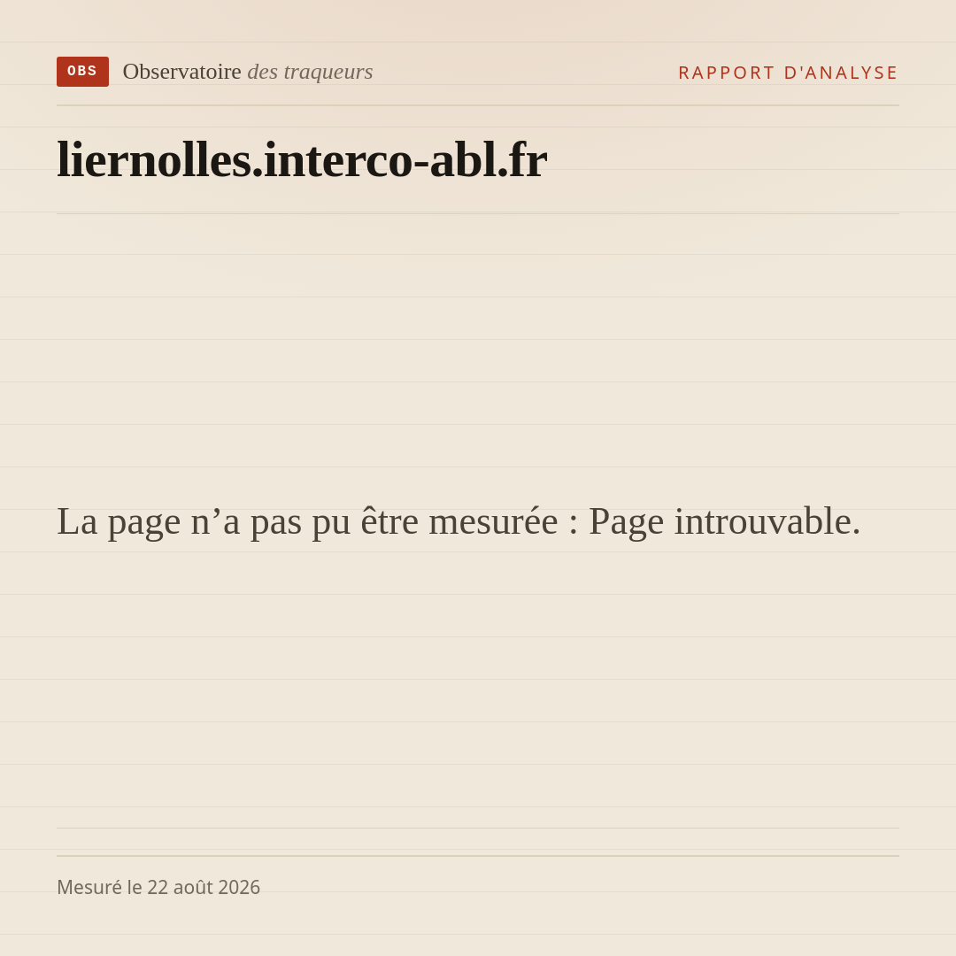 La page n’a pas pu être mesurée : Page introuvable.