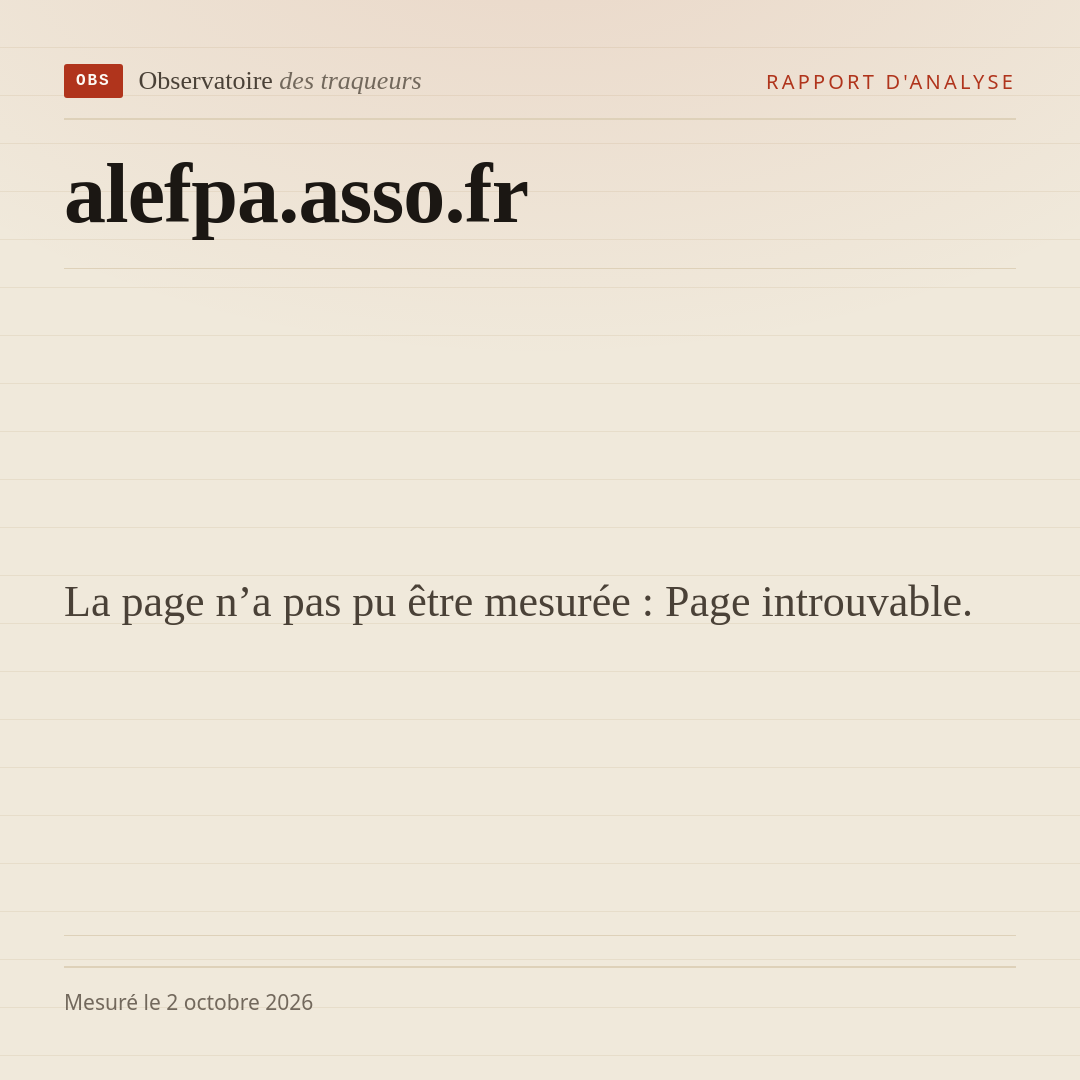 La page n’a pas pu être mesurée : Page introuvable.