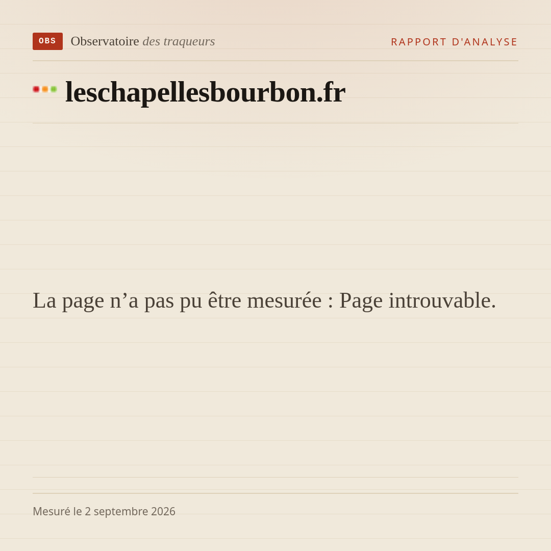 La page n’a pas pu être mesurée : Page introuvable.