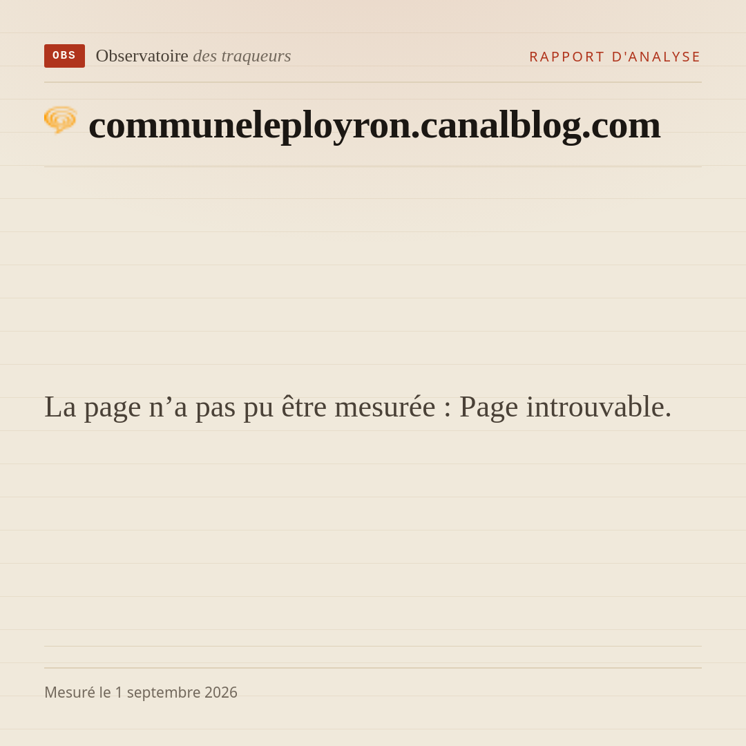 La page n’a pas pu être mesurée : Page introuvable.
